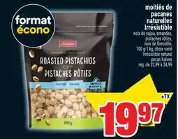 Super C moitiés de pacanes naturelles Irrésistible | Irrésistible natural pecan halves offer