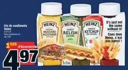 Super C trio de condiments Heinz | Heinz condiment trio offer