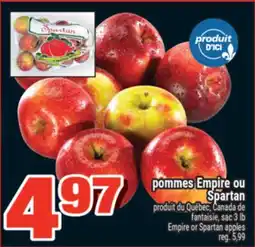 Super C pommes Empire ou Spartan | Empire or Spartan apples offer