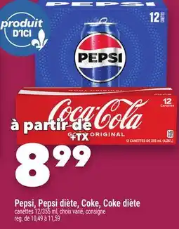 Marche Ami Pepsi, Pepsi diète, Coke, Coke diète offer