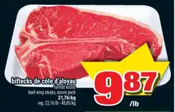 Super C biftecks de côte d'aloyau format écono | beef wing steaks, econo pack offer