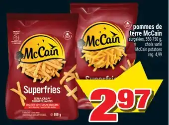 Super C pommes de terre McCain | McCain potatoes offer