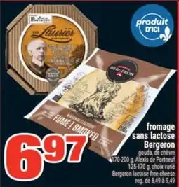 Super C fromage sans lactose Bergeron | Bergeron lactose free cheese offer