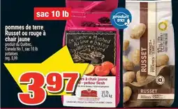 Super C pommes de terre Russet ou rouge à chair jaune | potatoes offer