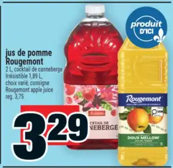 Super C jus de pomme Rougemont | Rougemont apple juice offer