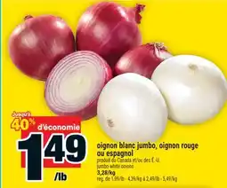 Super C oignon blanc jumbo, oignon rouge ou espagnol | jumbo white onions offer
