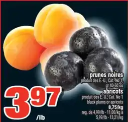 Super C prunes noires ou abricots | black plums or apricots offer