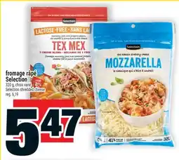 Super C fromage râpé Selection | Selection shredded cheese offer