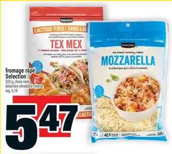 Super C fromage râpé Selection | Selection shredded cheese offer