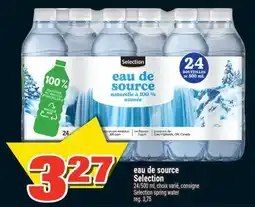 Super C eau de source Selection | Selection spring water offer