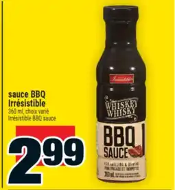 Super C sauce BBQ Irrésistible | Irrésistible BBQ sauce offer