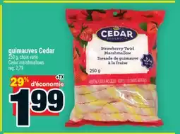 Super C guimauves Cedar | Cedar marshmallows offer