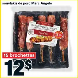 Super C souvlakis de porc Marc Angelo offer