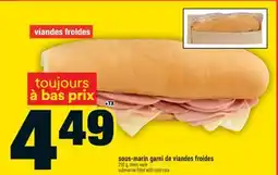 Super C sous-marin gami de viandes froides | submarine filled with cold cuts offer