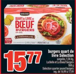 Super C burgers quart de livre Selection | Selection quarter pound burgers offer