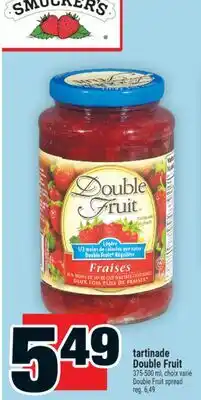 Super C tartinade Double Fruit | DoubleFruit spread offer