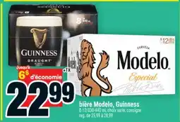 Super C bière Modelo, Guinness offer