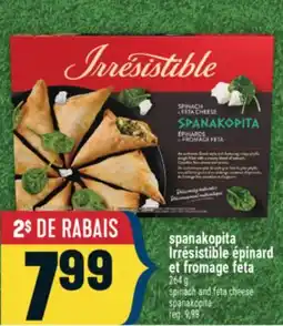 Marché Adonis spanakopita Irresistible épinard et fromage feta | spinach and feta cheese spanakopita offer