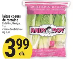 Marché Adonis laitue coeurs de romaine | romaine hearts lettuce offer