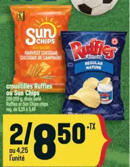 Marché Adonis CROUSTILLES RUFFLES OU SUN CHIPS | RUFFLES OR SUN CHIPS CHIPS offer