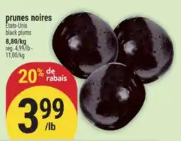 Marché Adonis prunes noires | black plums offer
