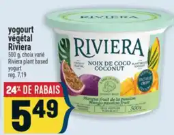 Marché Adonis yogourt végétal Riviera | plant based yogurt offer