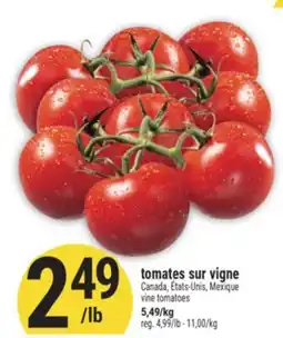 Marché Adonis tomates sur vigne | vine tomatoes offer
