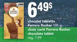 Marché Adonis chocolat tablette Ferrero Rocher | Ferrero Rocher chocolate tablet offer