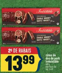Marché Adonis côtes de dos de porc Irrésistible | porc back ribs offer