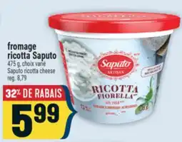 Marché Adonis fromage ricotta Saputo | fromage ricotta Saputo offer