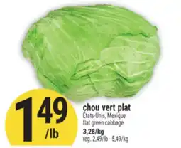 Marché Adonis chou vert plat offer