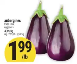 Marché Adonis aubergines | eggplants offer