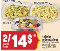 Marché Adonis salades préemballées | prepacked salads offer