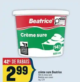 Marché Adonis crème sure Beatrice | Beatrice sour cream offer
