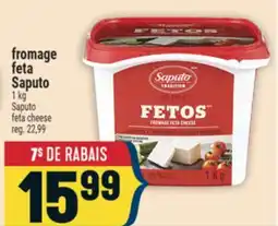 Marché Adonis fromage feta Saputo | Saputo feta cheese offer