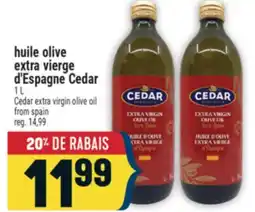 Marché Adonis huile olive extra vierge d'Espagne Cedar | Cedar extra virgin olive oil offer