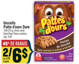 Marché Adonis BISCUITS PATTE D'OURS DARE | DARE BEAR PAWS COOKIES offer