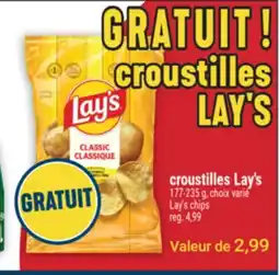 Marché Adonis CROUSTILLES LAY'S | LAY'S CHIPS offer