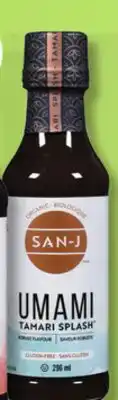 IGA SAN-J TAMARI SPLASH SAUCE offer