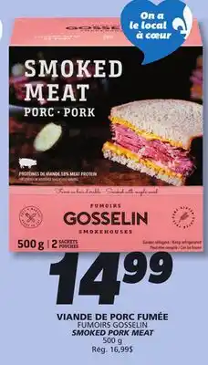 IGA FUMOIRS GOSSELIN SMOKED PORK MEAT offer