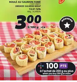 IGA C'EST PRÊT! SMOKED SALMON WRAP offer