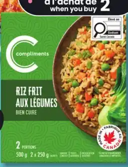 IGA COMPLIMENTS FROZEN MEAL offer