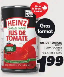 IGA HEINZ TOMATO JUICE offer