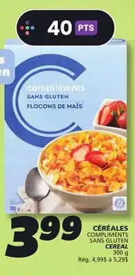 IGA COMPLIMENTS SANS GLUTEN CEREAL offer