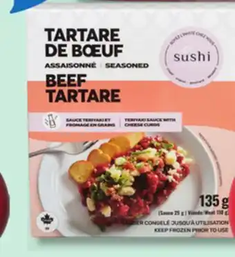 IGA FROZEN SCALLOP CEVICHE, CUBES FOR TARTARE OR SEASONED TARTARE offer