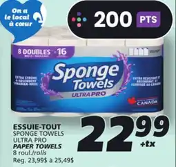 IGA SPONGE TOWELS ULTRA PRO PAPER TOWELS offer