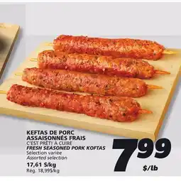 IGA C'EST PRÊT! À CUIRE FRESH SEASONED PORK KOFTAS offer