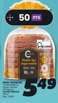 IGA COMPLIMENTS SLICED BREAD offer
