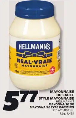 IGA HELLMANN'S MAYONNAISE TYPE DRESSING offer