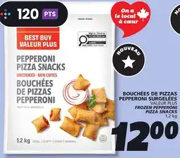 IGA VALEUR PLUS FROZEN PEPPERONI PIZZA SNACKS offer